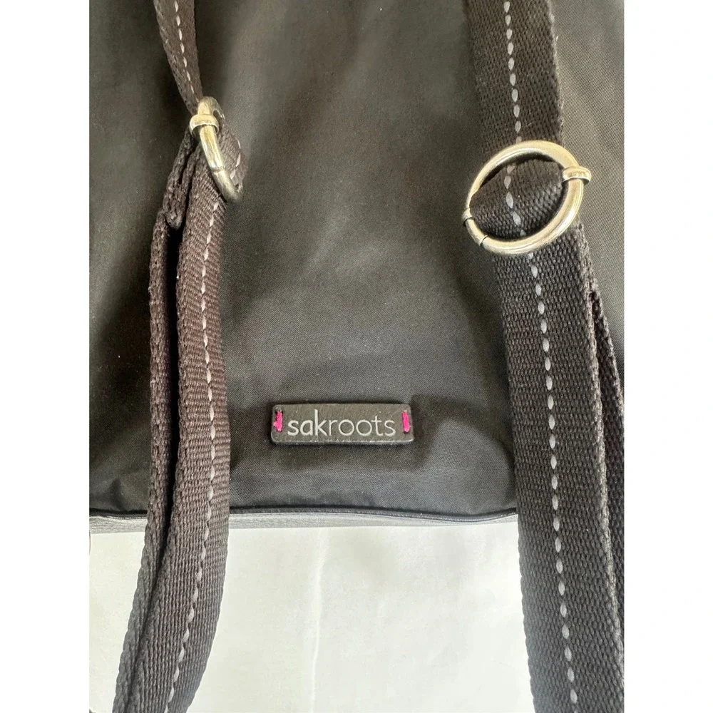 NWOT Sakroots Rainbow Floral Embroidered Convertible Backpack‎